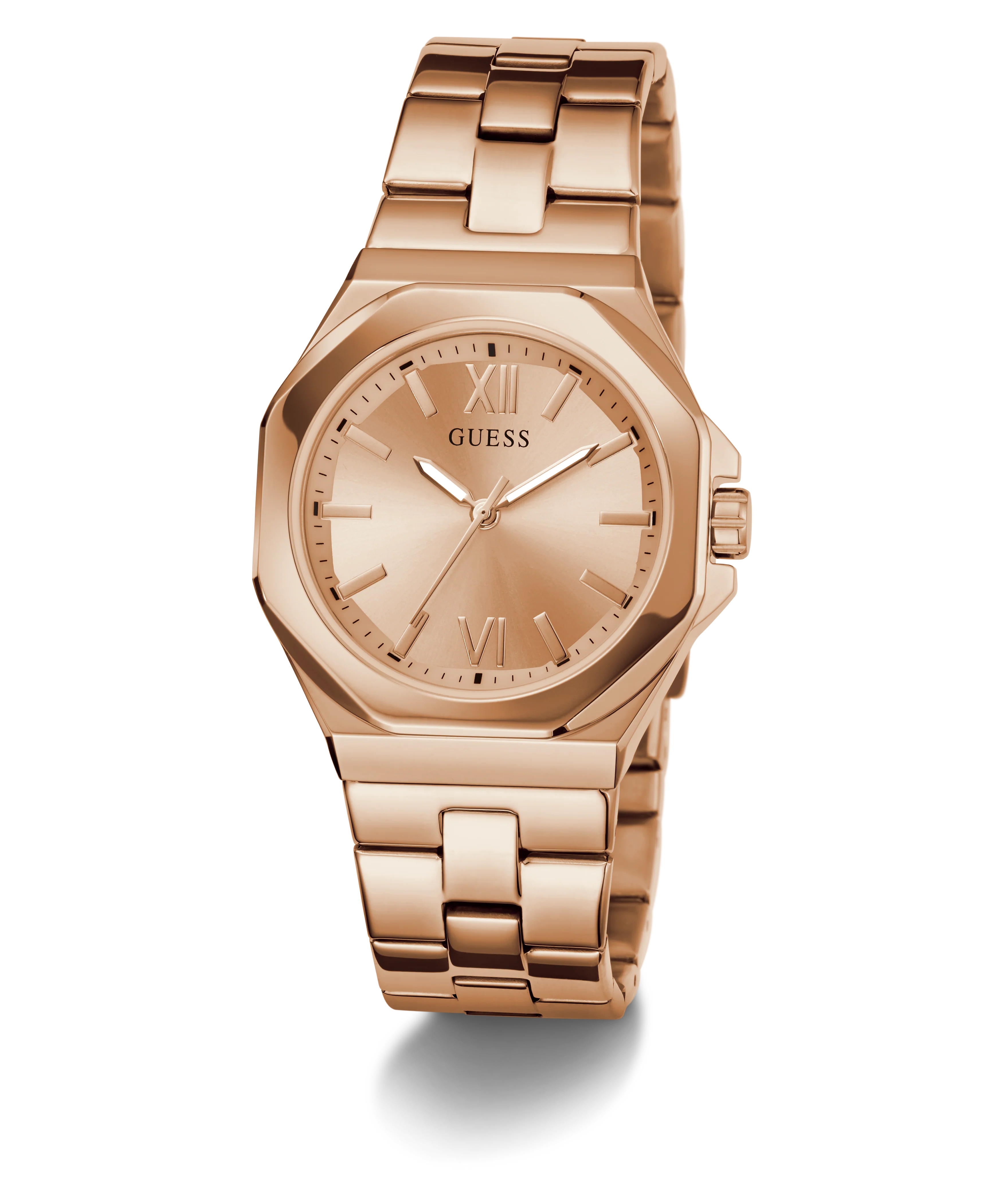 GUESS Ladies Rose Gold Tone Analog Watch - GUESS Watches