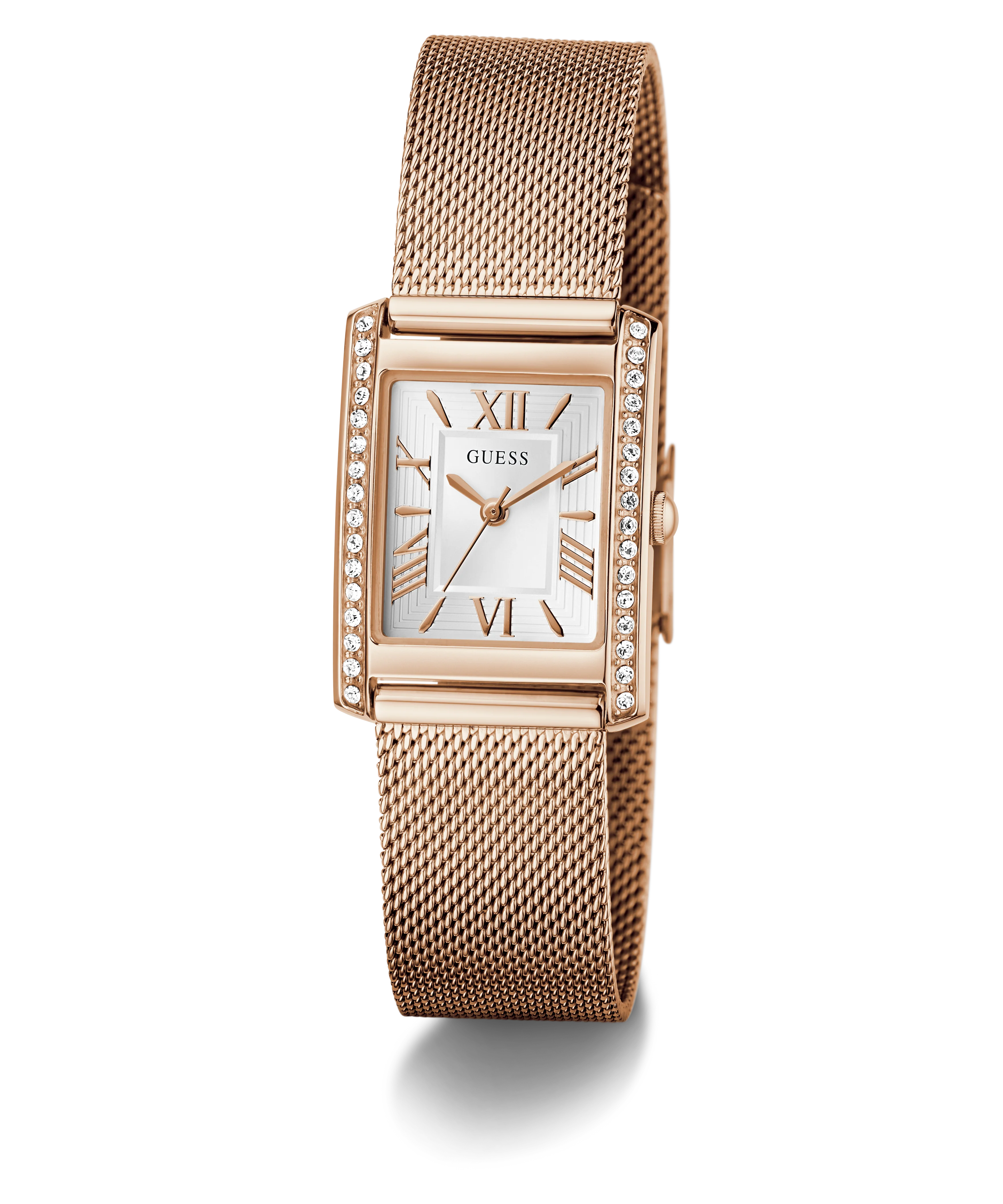 GUESS Ladies Rose Gold Tone Analog Watch - GUESS Watches